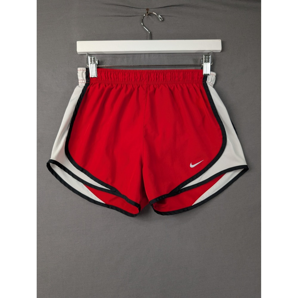 Nike Womens Dry‎ Fit Red White Running Shorts 848276-657 Size XS